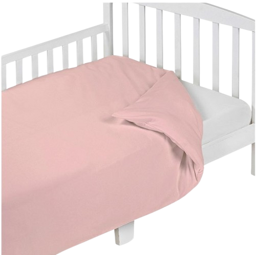 ציפה לשמיכה ג'רזי 100% כותנה - ורוד 