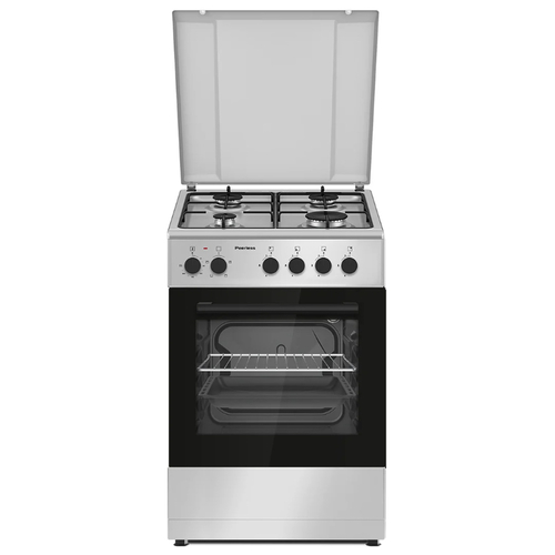 תנור משולב גז 50 פירלס PR 5005 IX כסוף Peerless