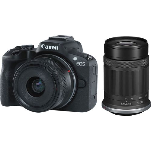 Canon EOS R50 Double Kit 18-45mm + 55-210mm יבואן רשמי