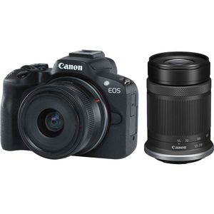 Canon EOS R50 Double Kit 18-45mm + 55-210mm יבואן רשמי