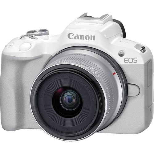 מצלמה Canon EOS R50 kit 18-45mm (White) יבואן רשמי