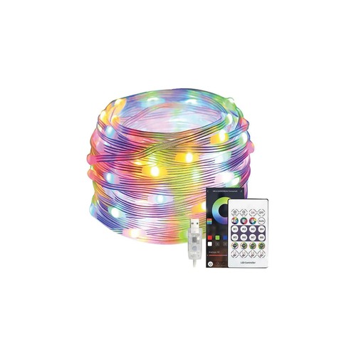 פס לד RGB באורך 10 מטר כולל חיבור USB ושלט אלחוטי
