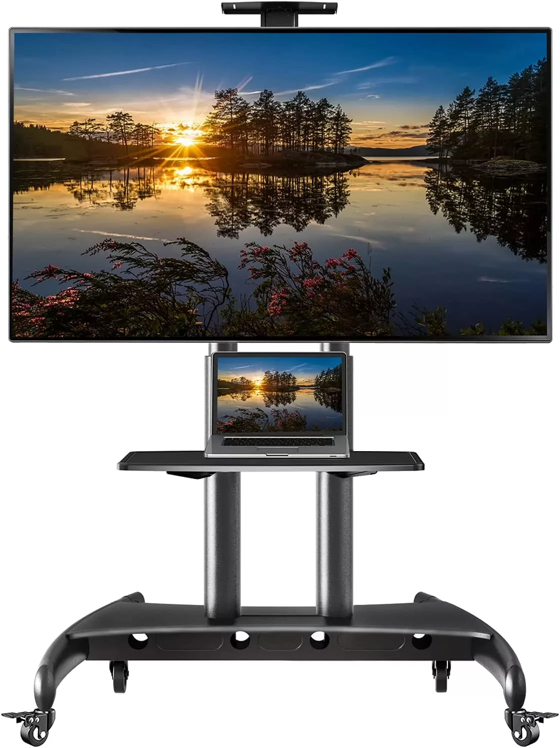 מעמד נייד על גלגלים למסכים עד 90" NB AVA-1800