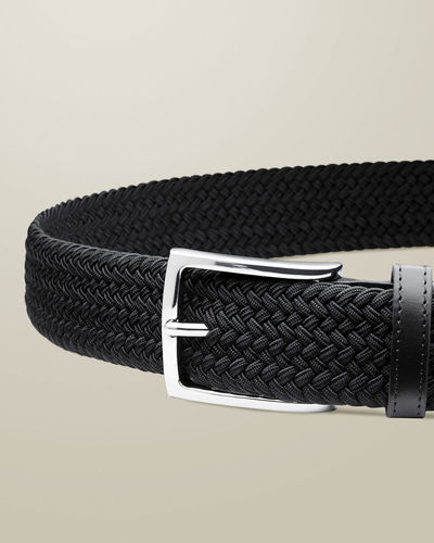 חגורה אלסטית שחורה Casual Stretch Belt - Black