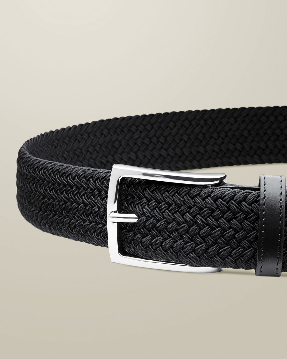 חגורה אלסטית שחורה Casual Stretch Belt - Black