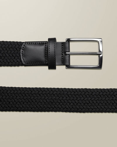 חגורה אלסטית שחורה Casual Stretch Belt - Black
