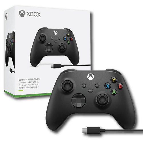 כולל כבל טעינה מקורי + Xbox Series Wireless Controller Black אקסבוקס