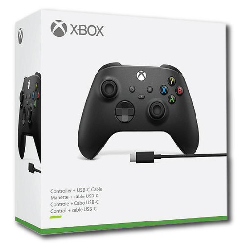 כולל כבל טעינה מקורי + Xbox Series Wireless Controller Black אקסבוקס