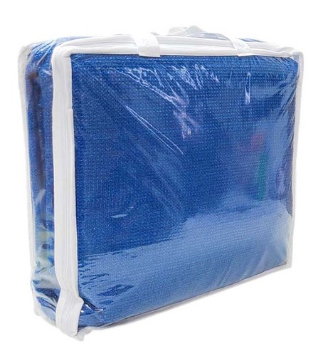 רשת צל כחולה תפורה עם טבעות - 3X3 (9 מ