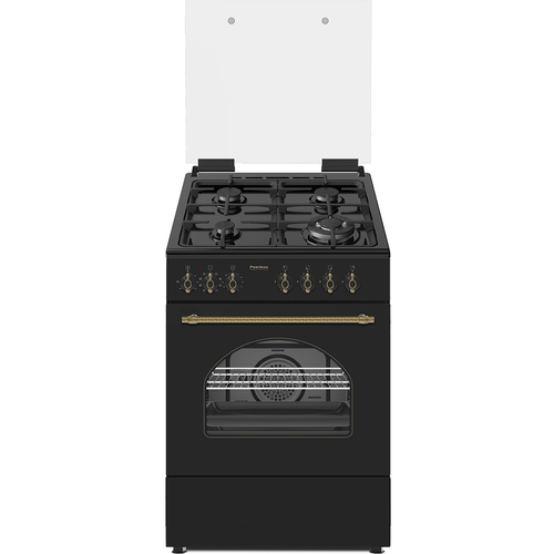 תנור משולב גז 60 רטרו פירלס PR 6060 R BLK ST שחור Peerless