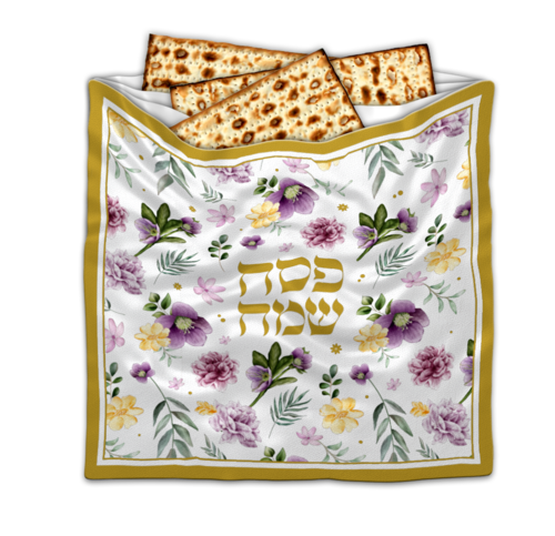 כיסוי מצות מורכב מ-3 תאים דגם 'ניחוח האביב'