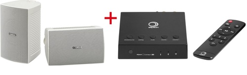 רמקול לגינה Yamaha nsaw294 + מגבר רשת חכם נשלט אפליקצייה מבית Elipson דגם Connect250 