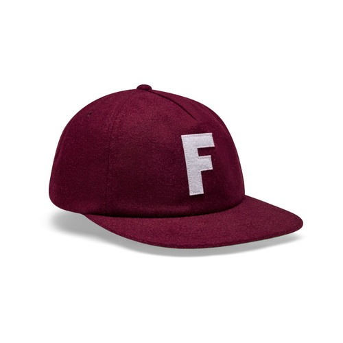 כובע פוקס בורדו - FOX BIG F WOOL ADJSUTABLE HAT V25
