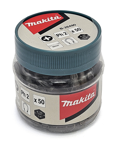 מארז ביטים מגנטים PH2 50 MAKITA