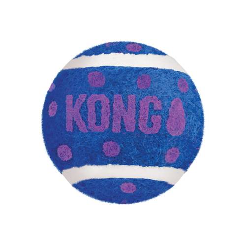 KONG כדורי טניס עם פעמון לחתולים - צעצוע אינטראקטיבי לעידוד פעילות וציד