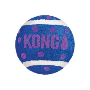 KONG כדורי טניס עם פעמון לחתולים - צעצוע אינטראקטיבי לעידוד פעילות וציד