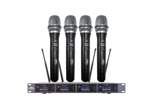 4 מיקרופונים אלחוטיים ידניים Meres MR-U9440H4