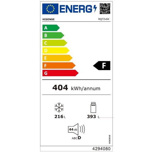 מקרר ‏מקפיא תחתון Hisense RQ72 ‏609 ‏ליטר נירוסטה\נירוסטה מושחרת