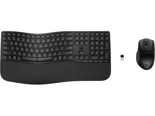 סט מקלדת ארגונומית ועכבר אלחוטיים HP 680 Comfort Dual-Mode