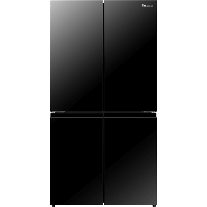 מקרר מקפיא תחתון Hisense RQ72BGK 609 ליטר זכוכית שחורה