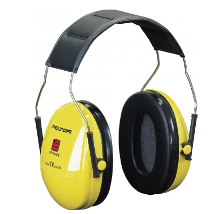 אוזניות מגן נגד רעש 3M Peltor Optime 1 H510A - צבע צהוב