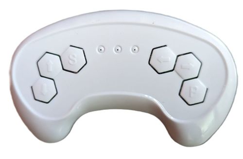 מכונית ממונעת 12V בדמות מרצדס GT עם אפקטים, אורות ושלט רחוק עם כפתור עצירת חרום - לבן 