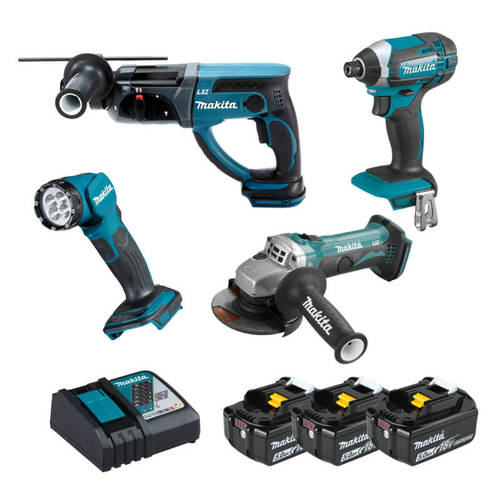 סט 4 כלים נטענים 18V דגם DLX4165TX1 מקיטה Makita