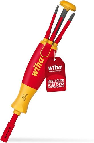 מברג מקצועי ראשים מתחלפים slimBits לחשמלאים דגם WIHA 38612