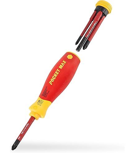 מברג מקצועי ראשים מתחלפים slimBits לחשמלאים דגם WIHA 38613
