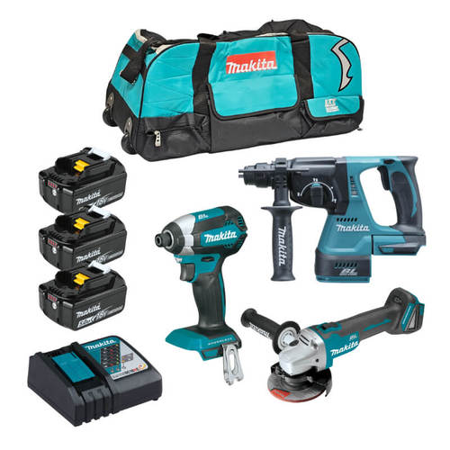 סט כלים נטענים ללא פחמים 18V דגם DLX3189TX1 מקיטה Makita