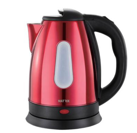 קומקום חשמלי ליסבון 1.8 ליטר 1500W דגם MX-KU181W-R מבית Matrix - צבע אדום