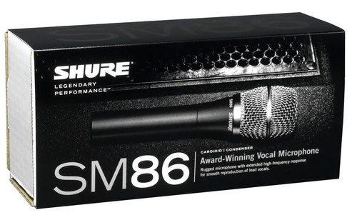 מיקרופון קונדנסר ידני Shure SM 86