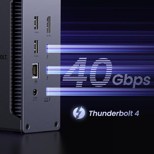 תחנת עגינה UGREEN REVODOK MAX 213 13 IN 1 THUNDERBOLT 4 DC 180W PD שחור