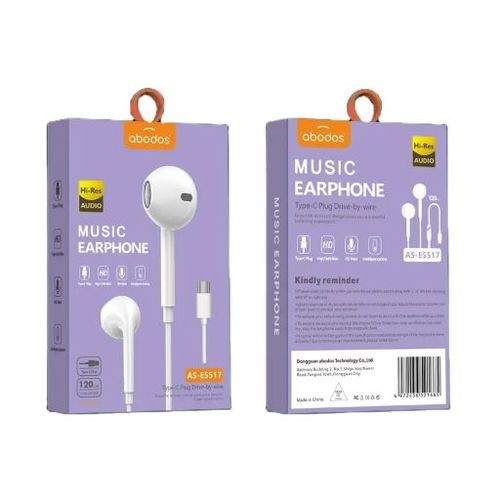 אוזניות Abodos Music Type-C
