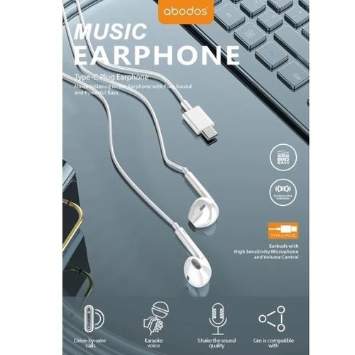 אוזניות Abodos Music Type-C