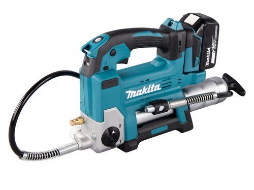 משאבת גריז 18V נטענת עם 2 סוללות 4.0A ומטען MAKITA DGP180RME מקיטה
