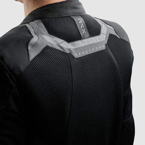מעיל רב עונתי רבל הורן שחור / אפור - REBELHORN JAX JACKET