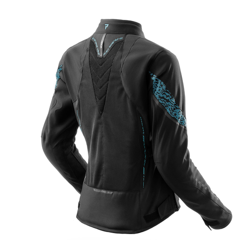מעיל נשים רב עונתי רבל הורן שחור / כחול - REBELHORN JAX LADY JACKET