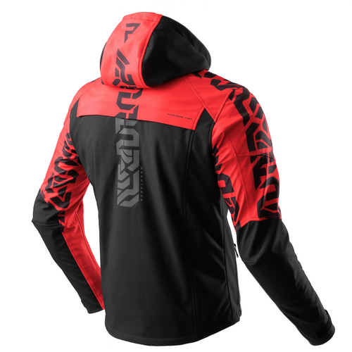 מעיל רכיבה עירוני רבל הורן שחור / אדום - REBELHORN SLASH TEXTILE JACKET