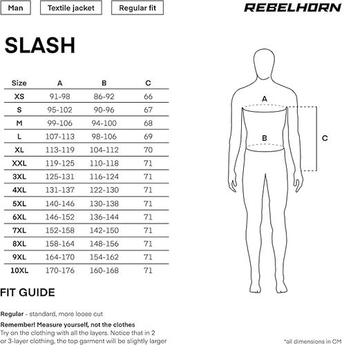 מעיל רכיבה עירוני רבל הורן שחור / לבן - REBELHORN SLASH TEXTILE JACKET