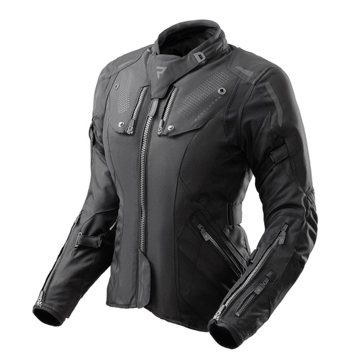 מעיל נשים רב עונתי רבל הורן שחור - REBELHORN HIKER IV TEXTILE LADY JACKET