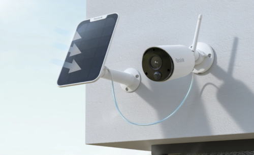 מצלמת אבטחה WiFi אלחוטית עם סוללה נטענת ופאנל סולארי - Reolink Argus B320