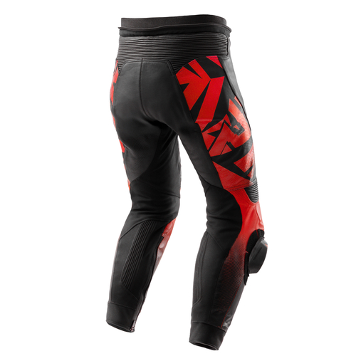 מכנס רכיבה מעור רבל הורן שחור /אדום - REBELHORN INFERNO LEATHER PANTS
