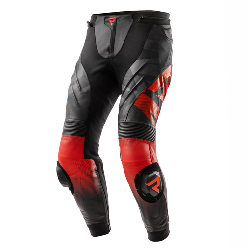 מכנס רכיבה מעור רבל הורן שחור /אדום - REBELHORN INFERNO LEATHER PANTS