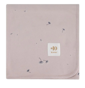 שמיכת תינוק קיצית ודו-צדדית 100% כותנה 80X80 - ורוד מודפס