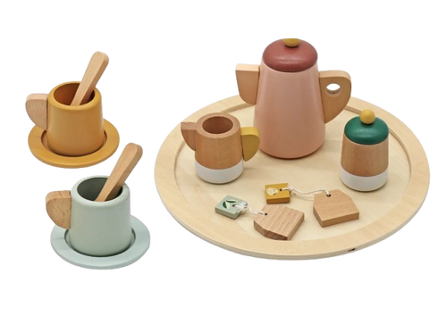 ערכת תה אנגלית מעץ לילדים