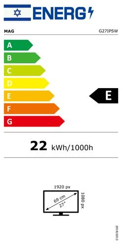 מסך מחשב לבן MAG G27IPSW 27 HDMI VGA 100HZ | מאג | רמקולים מובנים