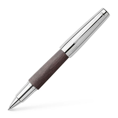 עט כדורי יוקרתי e-motion wood twist ballpoint pen , חום כהה