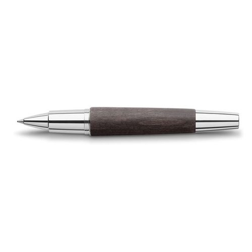 עט כדורי יוקרתי e-motion wood twist ballpoint pen , חום כהה