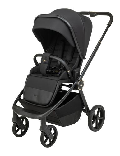 עגלת תינוק דו-כיוונית משולבת סיילו אקס.אל 2025 Cielo XL עם קיפול דו-צדדי - שחור/נגיעות זהב